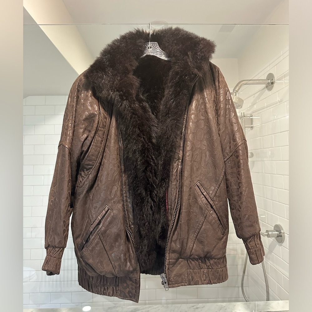 Vintage Andrew Marc bomber jacket